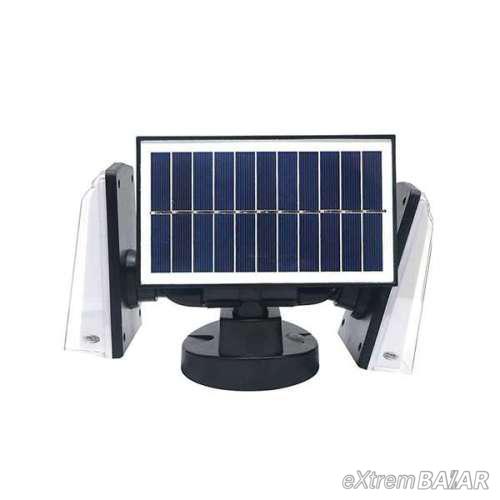 Napelemes kültéri fény- és mozgásérzékelős lámpa / mikrohullámú érzékelővel JL-COB22