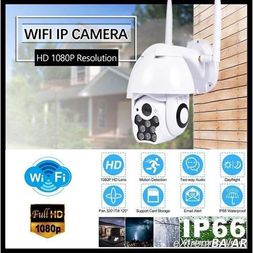 Kültéri távolról vezérelhető WiFi PTZ biztonsági kamera / HD 1080P 8LED PTZ CCTV Onvif