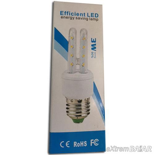Efficient LED 3W AC85 ~ 265V SMD LED Energiatakarékos 6000k, hideg fehér E14