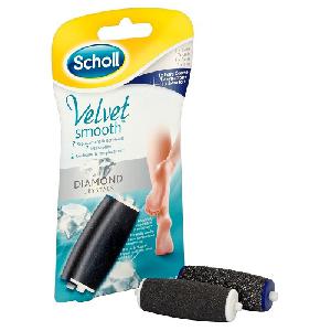 Scholl Velvet Smooth Soft Touch és Extra kemény Utántöltő henger gyémántkristályokkal