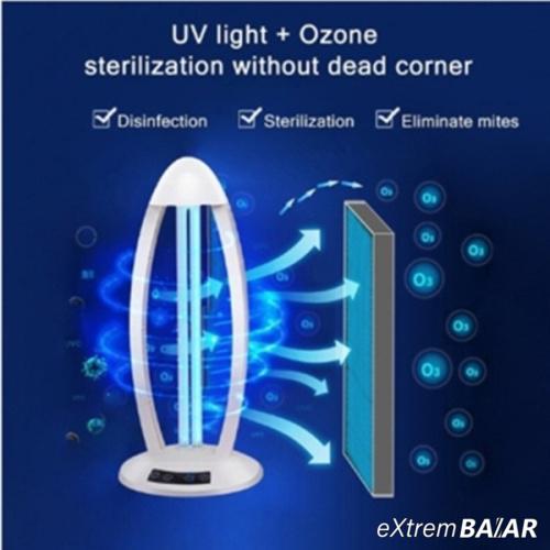 UV baktérium és vírusölő ózon lámpa - sterilizál, fertőtlenít - távirányítóval