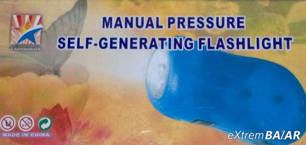 Manual Pressure ( manuál dinamós működésű LED lámpa, zseblámpa )