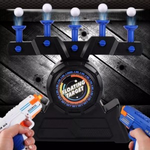 Céllövő játék lebegő labdákkal - 2 db játék fegyverrel és szivacstöltényekkel